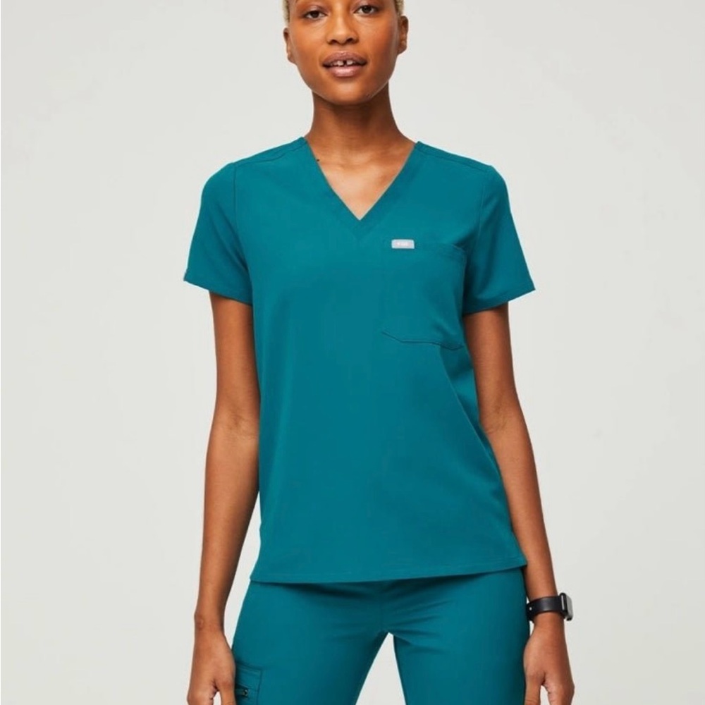 Figs Pacific Blue Limited Edition Catarina Scrub Top